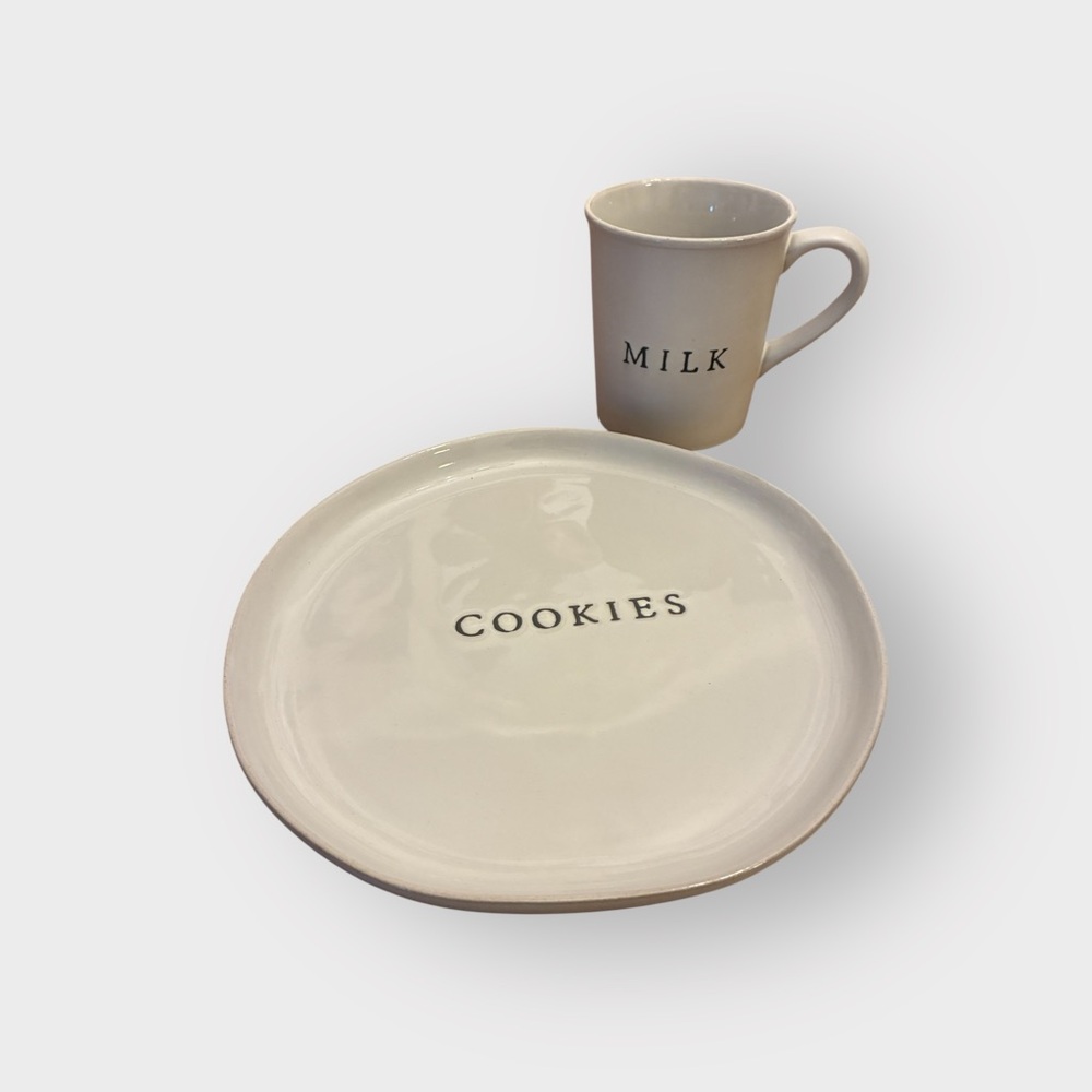 Santa's Stoneware Plate and Cup (new)